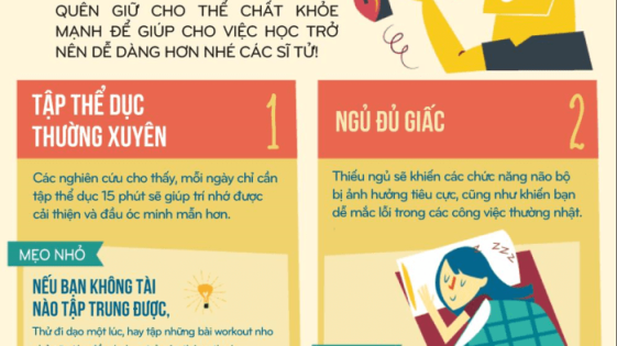 9 bí quyết giữ sức khỏe trong mùa thi